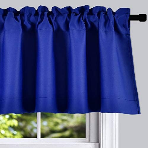 DONREN 2 Panels Royal Blue Valances - Image 2