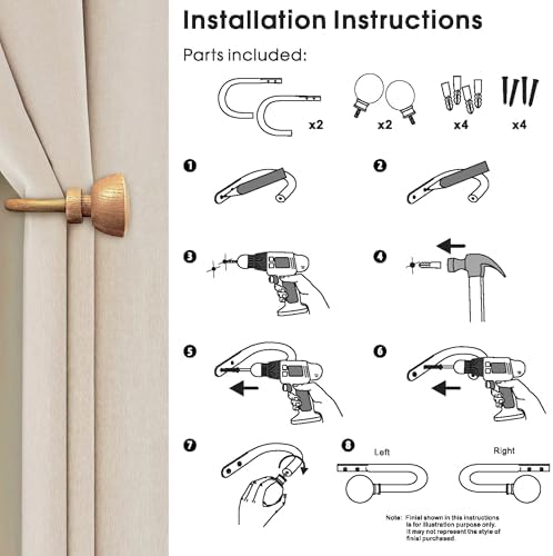 Decorative Curtain Drapery Holdbacks - Image 7