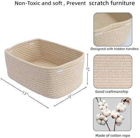 XUANGUO Small Woven Storage Baskets - Image 2