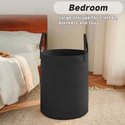JMvicyroam 100L Cotton Rope Laundry Basket Hamper - Image 4