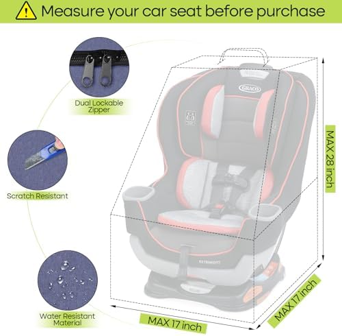ZRRAJOY Padded Car Seat Travel Bag - Image 2