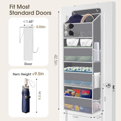 2 Pcs Over The Door Organizer Large Capacity Hanging Storage Room Organizer - Image 2