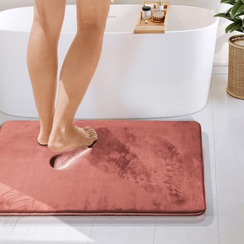Clara Clark Bathroom Rugs, Velvet Memory Foam Bath Mat, Non-Slip Bath Rugs - Image 4