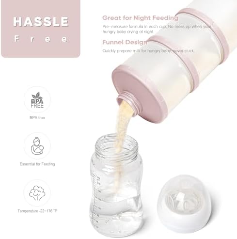 Termichy Stackable Formula Dispenser Portable Milk Powder Container, 2 Pack - Image 5