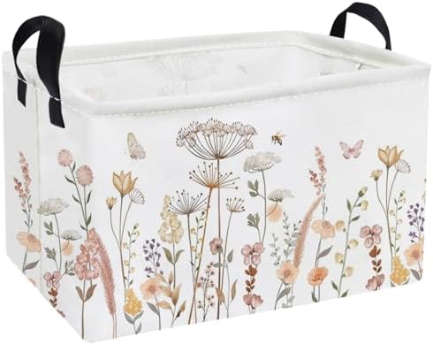 Essme Rectangular Flower Basket, Storage Bins Organizer by ESSME