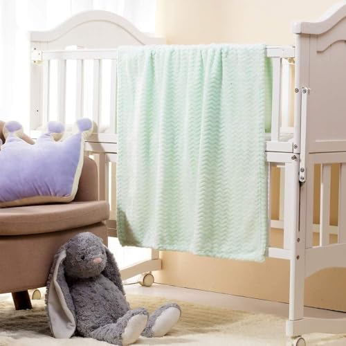 CREVENT 2Pcs 30''X40'' Cute Cozy Fluffy Warm Baby Blankets - Image 3