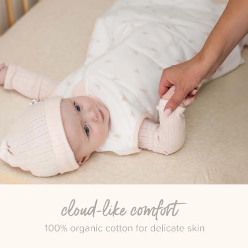 Burt's Bees Baby Organic Cotton Fitted Crib Sheet, Unisex Baby Beddings - Image 5