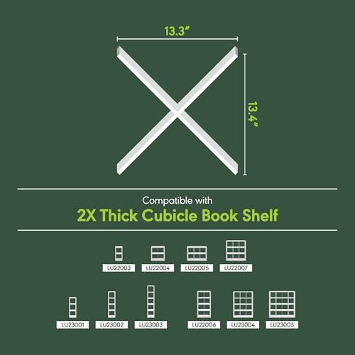 Furinno Cubicle Cube Insert, X-Shelf Cube Organizer, Fits into Furinno Extra - Image 3