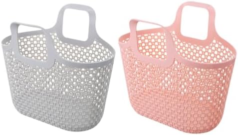 Zerodeko Handheld Bathing Basket 11.02X9.84X5.11In Bathroom Storage Organizer by Zerodeko