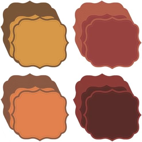 Stuffygreen 100 Pcs Fall Paper Placemats 13.4 x 12 Inch Autumn Paper Placemats by Stuffygreenus
