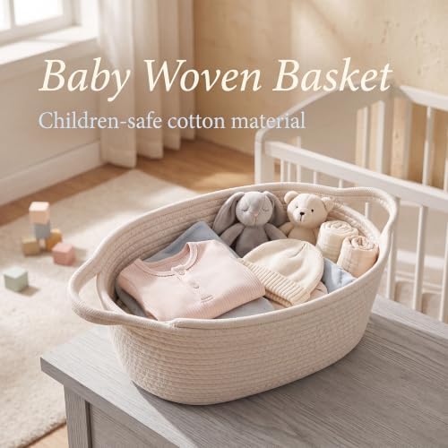 Woven Basket 13" x 8" x 5.5" Rope Gift Baskets Empty - Image 5