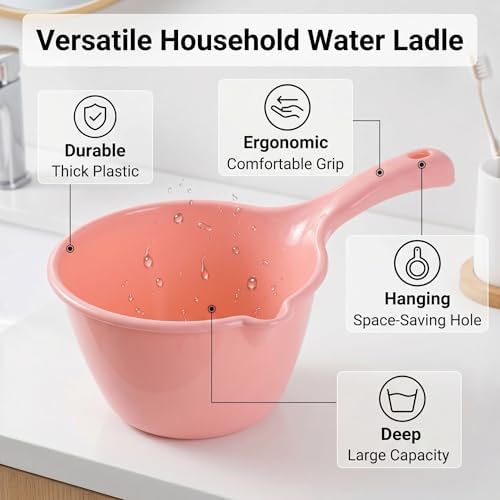 Plastic Water Ladle, Water Scoop, Bath Water Pourer - Image 5