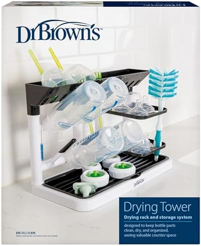 Dr. Brown's Drying Tower, Stand-Up Drying Rack, Countertop Baby Bottle Drying by Unknown