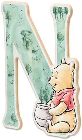 Disney Winnie the Pooh Letter N Wood Wall Decor - Image 2