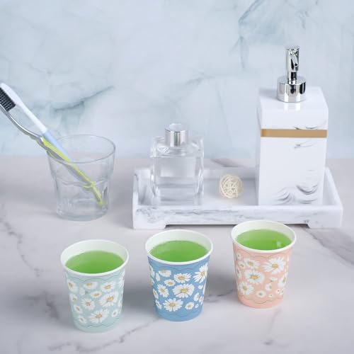Lamosi 1200 Pack 3 oz Bathroom Cups, Small Disposable Paper Mouthwash Cups - Image 3