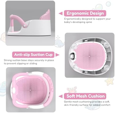Baby Bath Seat for Babies 6 Months & Up Sitting Up - Image 6