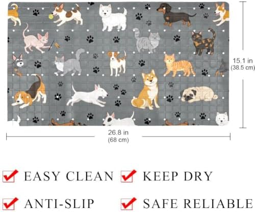 Non Slip Shower Mat Bathtub Mat 15.1x26.8 Inch, Quick Dry Bath Mat - Image 4