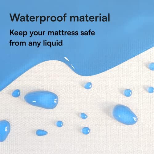 Niagara Waterproof Mattress Protector Twin 39x75 Cover Deep Pocket Breathable - Image 2