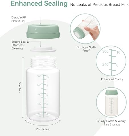 10oz Breastmilk Storage Bottle, Compatible - Image 2