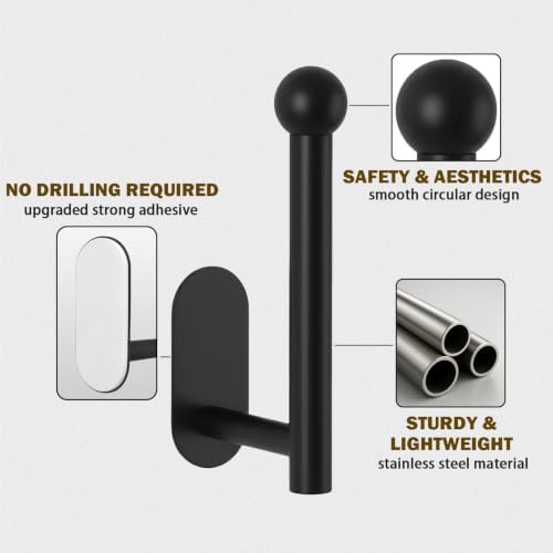 2 Pack Curtain Holdbacks, Adhesive Curtain Tiebacks, Wall Mounted Curtain Hooks - Image 3