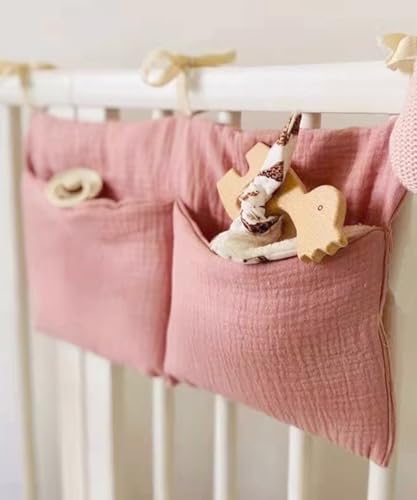 Baby Bedside Hanging Bags Storage Organizer Milk Bottle Toy Crib Baby Nappy-Bag - Image 2