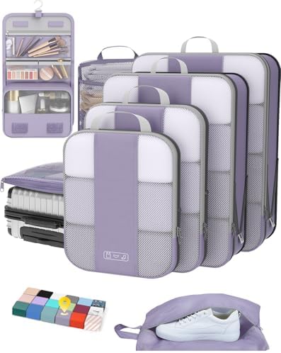 OlarHike 8 Set Compression Packing Cubes by OlarHike