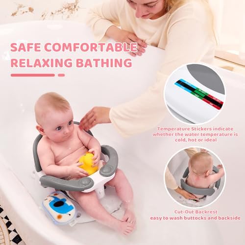 Baby Bath Seat for Babies 6 Months & Up Sitting Up, Infant Bath Seat - Image 5