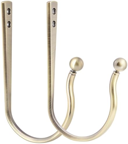 Mini Ball Curtain Holdbacks 2 Pack, Solid Zinc Alloy Wall Mounted Curtain - Image 2