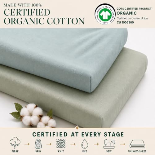 GOTS Organic Bassinet Sheets Compatible - Image 3