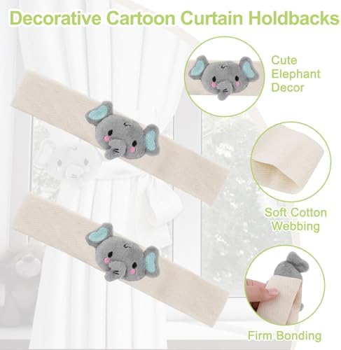 Cute Cartoon Animal Curtain Tiebacks - Image 4