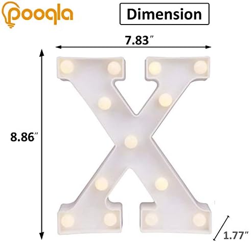 Pooqla LED Marquee Letter Lights Sign, Light Up Alphabet Letter - Image 4