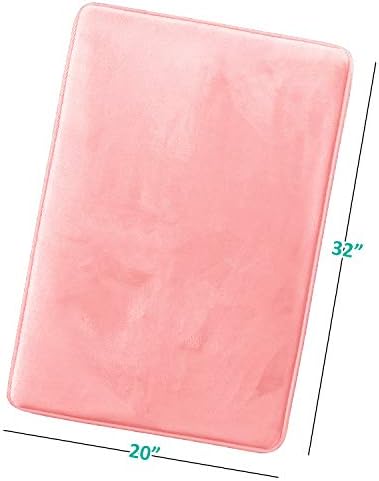 Clara Clark Bathroom Rugs, Velvet Memory Foam Bath Mat, Machine Washable Bath - Image 3