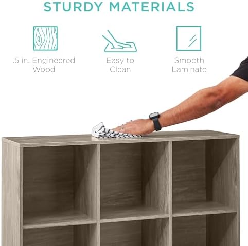 Best Choice Products 9-Cube Storage Organizer, 13.5in Shelf Opening, Display - Image 6