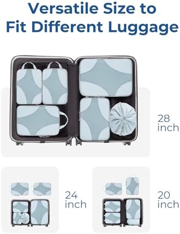 Bagsmart Compression Packing Cubes, Travel Bag Cruise Ship Essentials - Image 3