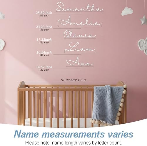 Boao Personalized Name Letter Wall Decal, Romantic Swirl - Image 3