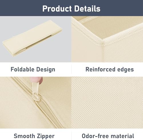 DIMJ Drawer Organizer Clothes, 8 Pack Dresser Organizer, Foldable Closet - Image 7