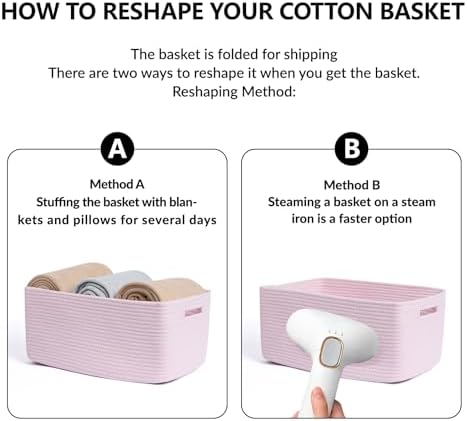 MiniArk Large Storage Baskets for Organizing, Baby Nursery, Toy Bins Box - Image 7