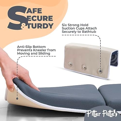 Baby Bath Kneeler and Elbow Rest Pad Set Made of Neoprene & Foam - Image 4