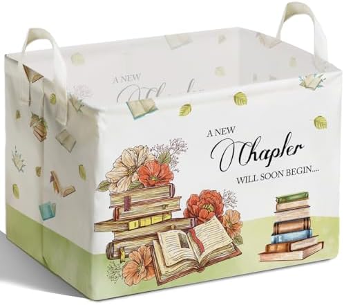 Book Theme Foldable Storage Basket by Unknown