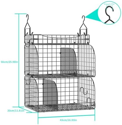 HapiRm Hanging Closet Organizer Storage - Image 3