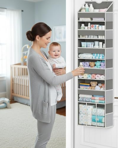 Over The Door Organizer, 6-Shelf Hanging Door Storage by Unknown