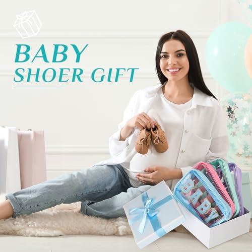 4 Pcs Mama and Baby Toiletry Bag Diaper Bags, Pastel Color - Image 5