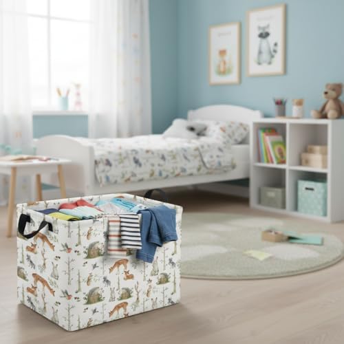 Rectangular Valentines Basket Fabric Storage Bin Storage Boxes Collapsible - Image 6