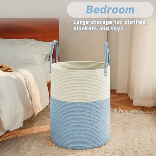 JMvicyroam 80L Cotton Rope Laundry Basket Hamper - Image 4
