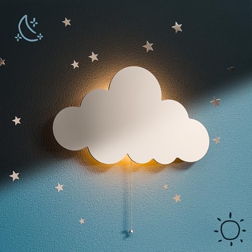 Cloud Light - Floating Cloud Wall Lamp | Baby Nursery Cloud Night Light by TipPerk