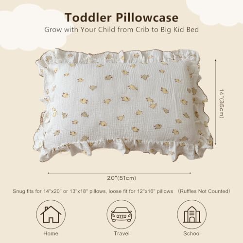 BuLuTu Muslin Toddler Pillowcase - Image 2