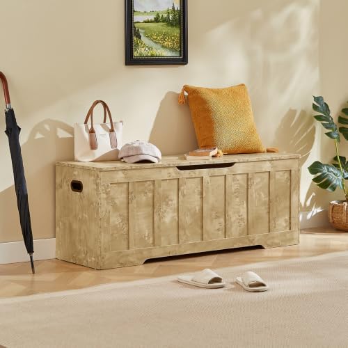 VANKILEY 51.2" Storage Chest Extra Large, Wooden Storage Bench - Image 5