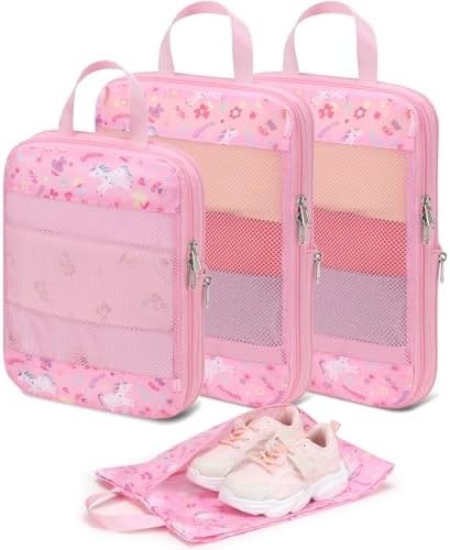 Kids Compression Packing Cubes by BrainyBees