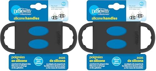 Dr. Brown’s® Milestones™ 100% Silicone Baby Bottle Handles, 2 Pack by Unknown