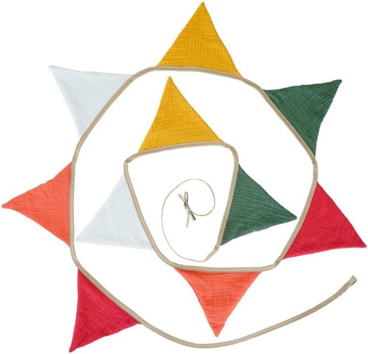 Pennant Banner Bunting Flags, Garland Triangle Banners Fabric - Image 3